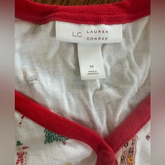 LC Lauren Conrad Women’s Holiday Village Pajama Set - Picture 8 of 12